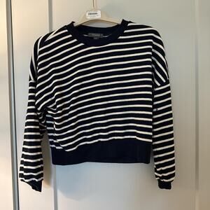 Navy and white striped Sweater